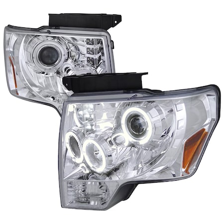 Spec-D Tuning 09-11 Ford F150 09-11 Ford F150 Dual Halo LED Pro H.L, 2LHP-F15009-TM 2LHP-F15009-TM
